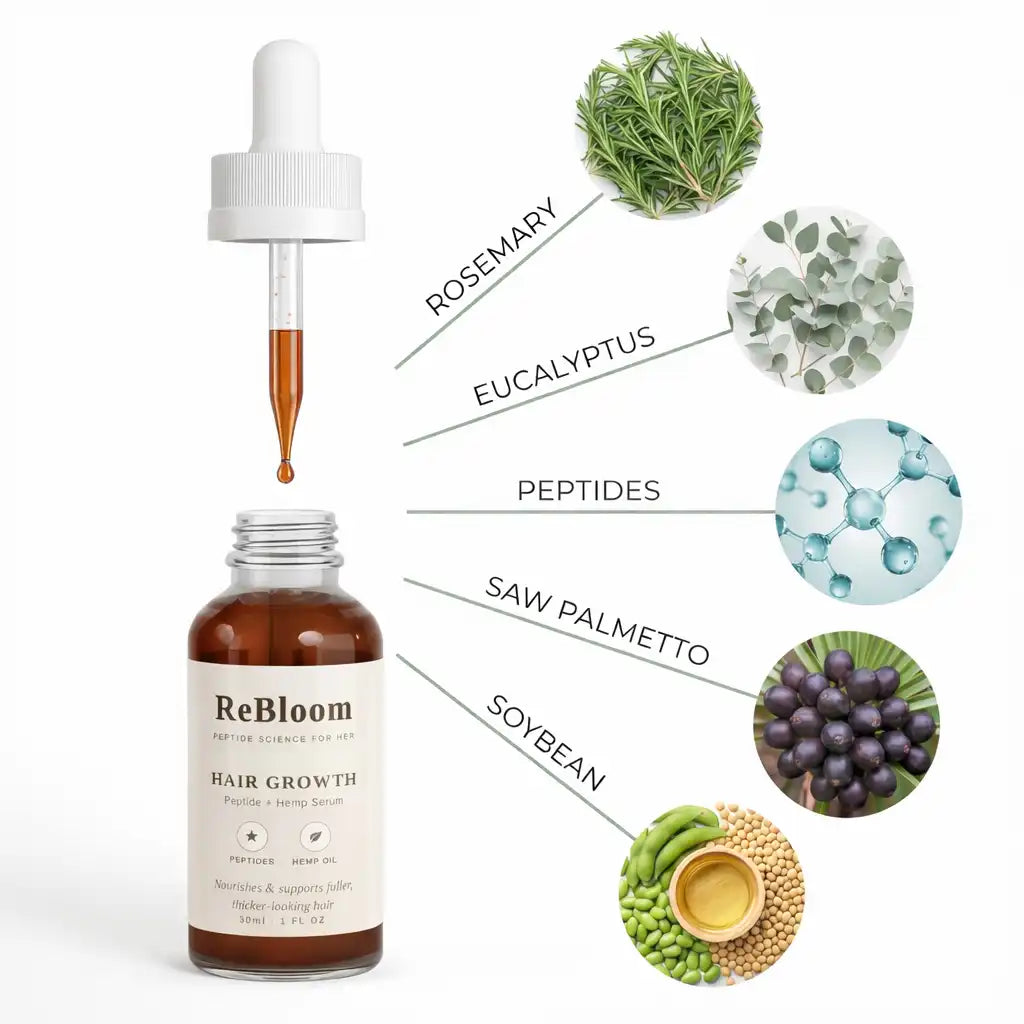 Rebloom Peptide Hair Growth Serum